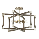 Подвесной светильник в форме фонаря серый Gray Eco Lantern варинант исполнения - 2 | Loft Concept в Орле