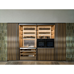 Кухонный гарнитур из дерева и камня с раздвижными дверцами OPERATING COLUMN 2.0 Dada Engenereed Kitchen варинант исполнения - 3 | Loft Concept в Орле