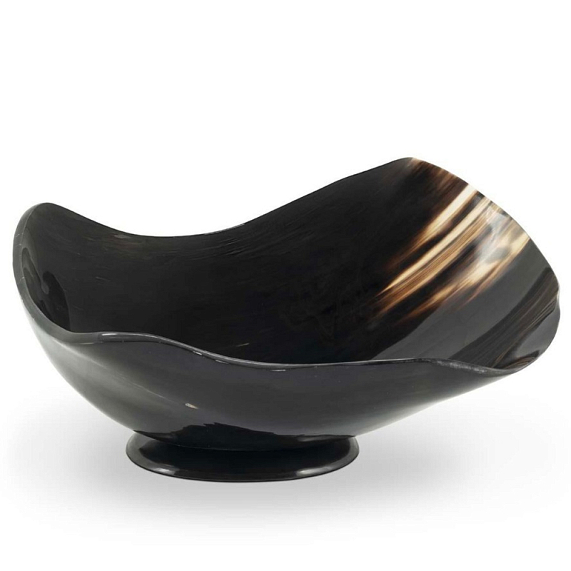 Салатник Bowl Salad Horn Medium Коричневый Черный Салатник Bowl Salad Horn Medium Коричневый Черный в Орле | Loft Concept