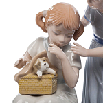 Статуэтка фарфоровая Девочки с собачками Charming Statuette варинант исполнения - 1 | Loft Concept в Орле