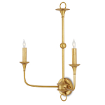 Бра настенное золотого цвета в форме подсвечника Graceful Smoothness варинант исполнения - 2 | Loft Concept в Орле