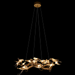 Люстра подвесная с прозрачными стеклянными птичками на ветвях Диаметр 80 см Serip Voa варинант исполнения - 3 | Loft Concept в Орле