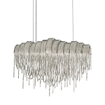 Люстра подвесная с металлическими цепочками и изогнутыми металлическими дугами 72 см Atlantis Chain варинант исполнения - 1 | Loft Concept в Орле