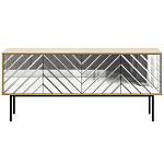 Длинная тумба с зеркальным декором Serena варинант исполнения - 13 | Loft Concept в Орле