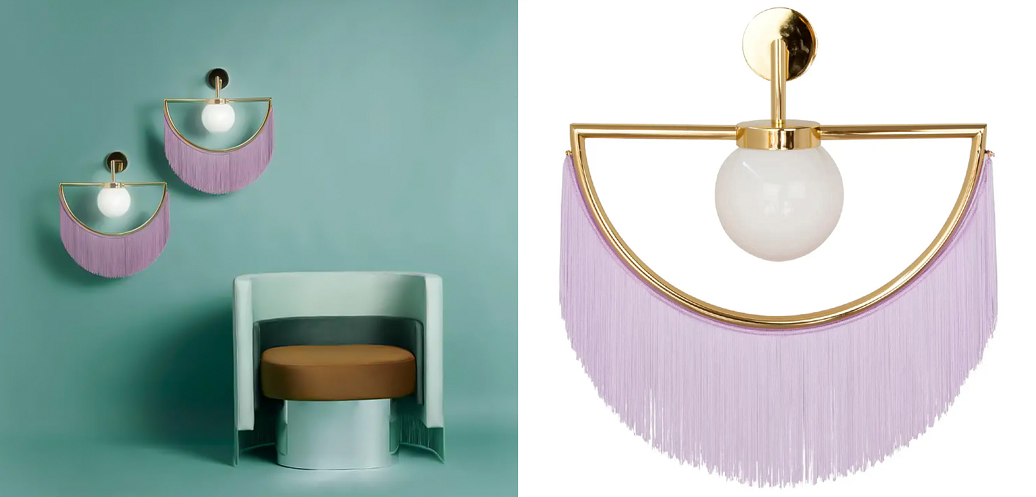 Бра Wink Wall Lamp by Masquespacio for Houtique Lila Бра Wink Wall Lamp by Masquespacio for Houtique Lila - Loft-Concept в Орле
