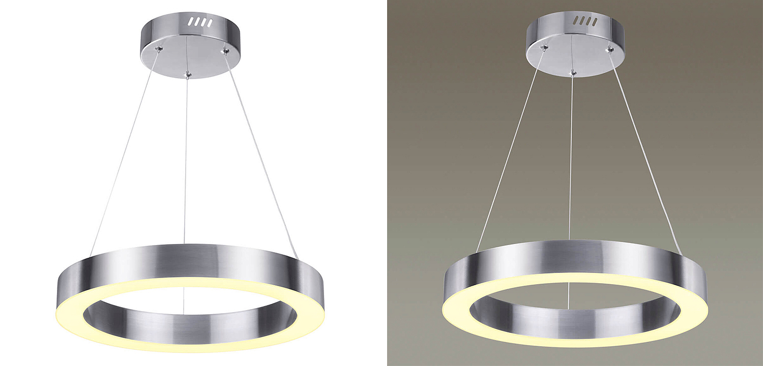 Подвесной светильник Nickel Ribbon Ring 40 Подвесной светильник Nickel Ribbon Ring 40 - Loft-Concept в Орле