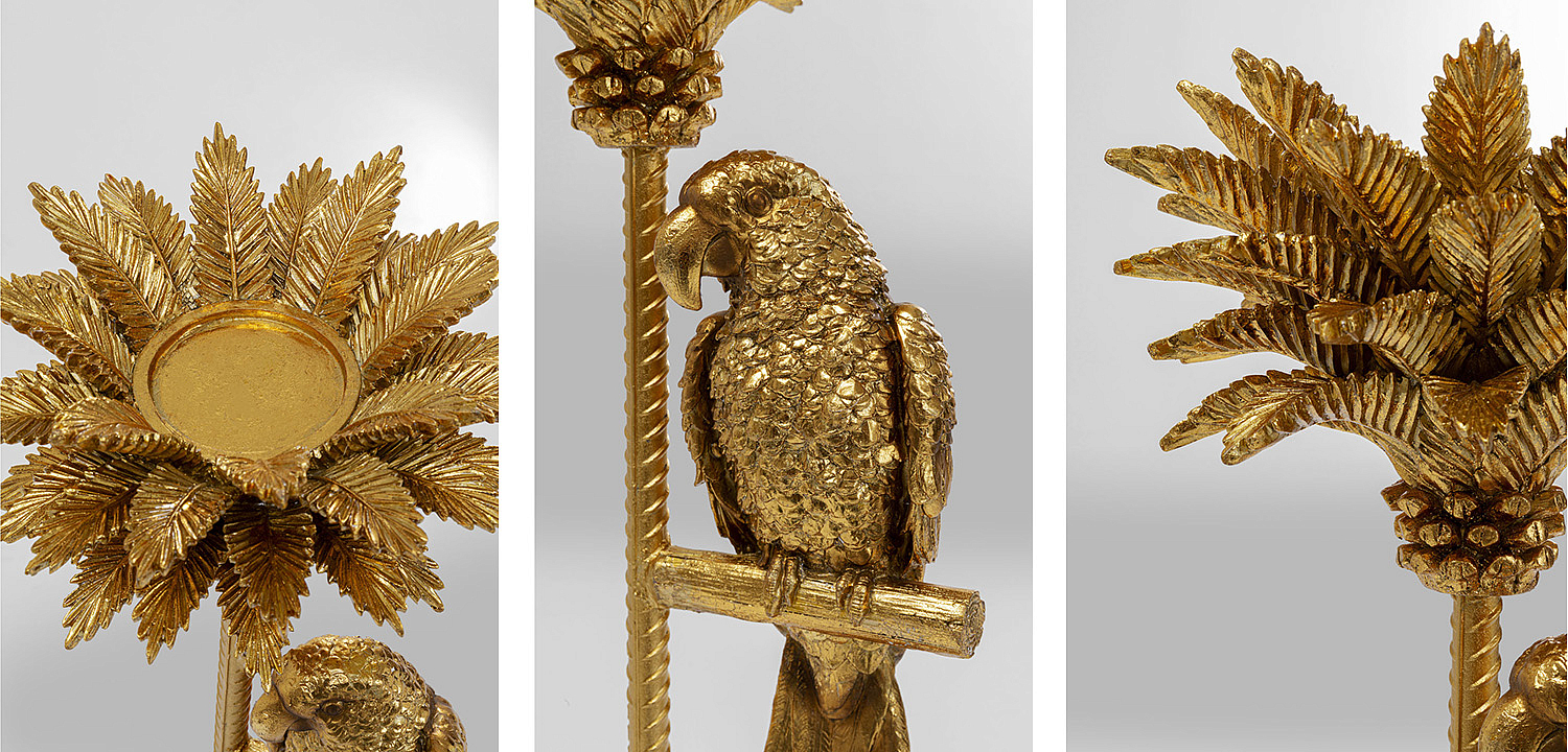 Подсвечник Golden Parrot on a palm tree Подсвечник Golden Parrot on a palm tree - Loft-Concept в Орле