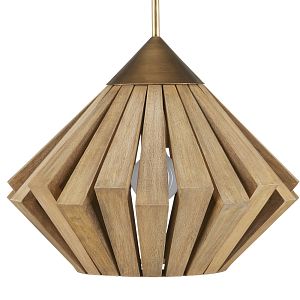 Подвесной светильник из толстых деревянных реек Wooden Slats