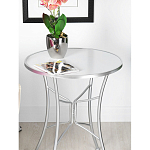 Столик приставной с круглой столешницей на серебристом основании Scenical Table варинант исполнения - 3 | Loft Concept в Орле