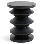 Фигурный приставной столик черного цвета AMORPHOUS варинант исполнения - 1 | Loft Concept в Орле