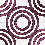 Дизайнерская плитка с узором Мишень варинант исполнения - 1 | Loft Concept в Орле