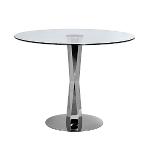 Стол обеденный с круглой прозрачной столешницей Interior Dining Table
