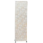 Торшер из перламутра на металлическом каркасе Indonesian Tower варинант исполнения - 1 | Loft Concept в Орле