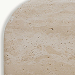 Консоль с овальной столешницей и фактурным деревянным основанием Enzo варинант исполнения - 4 | Loft Concept в Орле