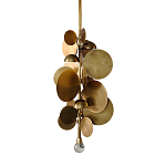 Люстра креативная из дисков цвета латунь Constellation Light and Style варинант исполнения - 1 | Loft Concept в Орле