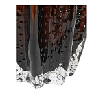 Ваза стеклянная янтарного цвета с текстурированным силуэтом Carambola варинант исполнения - 3 | Loft Concept в Орле