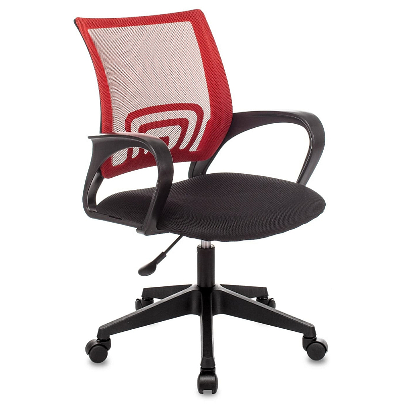 Офисное кресло с основанием из черного пластика Desk chairs Red Черный Красный Офисное кресло с основанием из черного пластика Desk chairs Red Черный Красный в Орле | Loft Concept