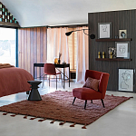 Черный приставной столик из массива AMORPHOUS варинант исполнения - 3 | Loft Concept в Орле