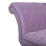 Кушетка фиолетовая с мягкой обивкой из велюра Michael Couch варинант исполнения - 3 | Loft Concept в Орле