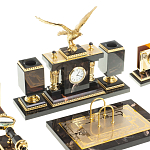 Настольный письменный набор из яшмы и долерита в подарочной упаковке Manager Organizer варинант исполнения - 2 | Loft Concept в Орле