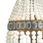 Бра каплевидной формы декорированная нитями стеклянных бусин молочного цвета Bead threads варинант исполнения - 1 | Loft Concept в Орле