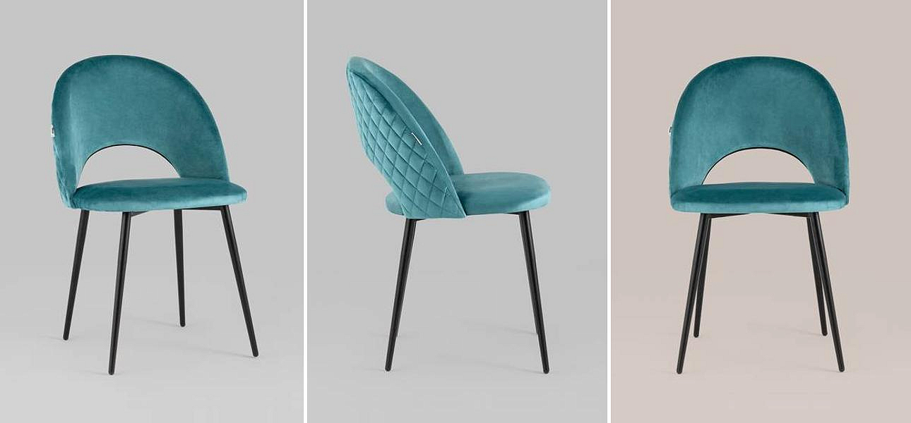 Стул CLIFF Chair Бирюзовый Велюр Стул CLIFF Chair Бирюзовый Велюр - Loft-Concept в Орле