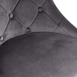 Стул в серой велюровой обивке Ward Grey Velour Chair варинант исполнения - 5 | Loft Concept в Орле