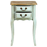 Прикроватная тумба из массива березы светло-бирюзовая Montmartre Provence Bedside Table варинант исполнения - 3 | Loft Concept в Орле