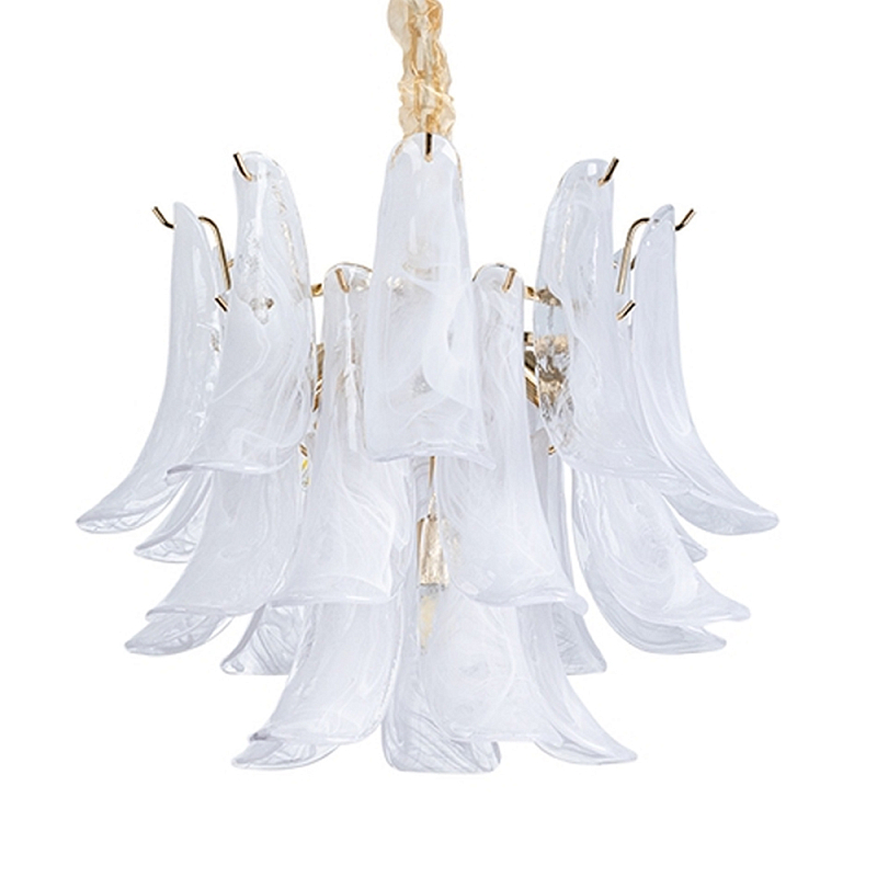 Люстра Lamp Silvia Белый Золотой Люстра Lamp Silvia Белый Золотой в Орле | Loft Concept