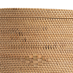 Плетеная овальная корзина с крышкой Shani Rattan Basket варинант исполнения - 4 | Loft Concept в Орле