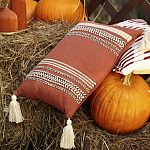 Подушка декоративная с вышивкой и кисточками Ethnic mix варинант исполнения - 5 | Loft Concept в Орле