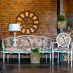 Часы настенные из металла в стиле лофт Clock with History варинант исполнения - 4 | Loft Concept в Орле