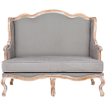 Диван двухместный из массива бука светло-серый Solid Luxury варинант исполнения - 1 | Loft Concept в Орле