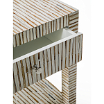 Тумбочка прикроватная Vancouver Bone Inlay Bedside Beige варинант исполнения - 2 | Loft Concept в Орле
