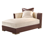 Элитарная современная кушетка Birmingham с кожаными вставками  варинант исполнения - 1 | Loft Concept в Орле