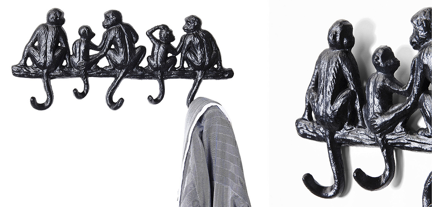 Настенная вешалка Monkey Family S Настенная вешалка Monkey Family S - Loft-Concept в Орле
