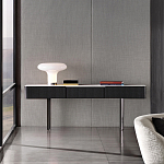 Консоль чёрная с позолоченной центральной частью Beyond Console варинант исполнения - 3 | Loft Concept в Орле