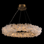 Люстра кольцевая из натурального горного хрусталя Harmonious Crystal Circles варинант исполнения - 1 | Loft Concept в Орле