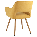 Стул в рогожке желтого цвета NEASAN STOOL варинант исполнения - 4 | Loft Concept в Орле