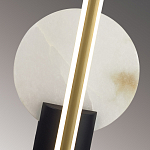 Бра с круглым плафоном из алебастра и бронзовой декоративной стрекозой 45 Alaris  варинант исполнения - 6 | Loft Concept в Орле