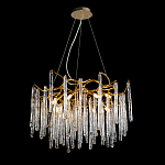 Люстра на подвесе с каркасом из металла и прозрачными подвесками из стекла Droplet Chandelier варинант исполнения - 2 | Loft Concept в Орле