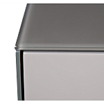 Комод со стеклянной столешницей и с выдвижными ящиками Minimalist Accent варинант исполнения - 5 | Loft Concept в Орле