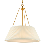 Подвесной светильник светодиодный с фактурным тканевым конусообразным абажуром White Fabric Lampshade варинант исполнения - 3 | Loft Concept в Орле