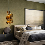 Люстра креативная из дисков цвета латунь Constellation Light and Style варинант исполнения - 3 | Loft Concept в Орле