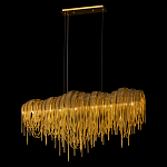 Люстра подвесная с металлическими дугами и длинными цепочками 115 см Atlantis Chain варинант исполнения - 3 | Loft Concept в Орле