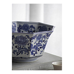 Чаша белая с синим цветочным узором Chino Dishes варинант исполнения - 5 | Loft Concept в Орле