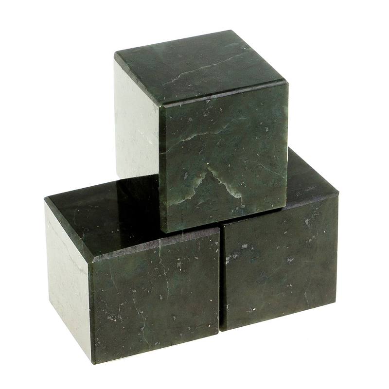 Камни для охлаждения виски из чёрного змеевика Natural Stone Cube Черный Камни для охлаждения виски из чёрного змеевика Natural Stone Cube Черный в Орле | Loft Concept