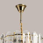 Люстра многоярусная с овальными прозрачными подвесками 36 см Harmonica варинант исполнения - 11 | Loft Concept в Орле