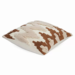 Чехол на подушку с вышивкой в виде геометрических узоров Beige Calista Square варинант исполнения - 1 | Loft Concept в Орле