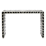 Консоль Дизайнерская Kenya Console ZEBRA Bone Inlay black варинант исполнения - 1 | Loft Concept в Орле